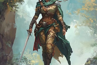design dnd fantasy character, pfp creatures