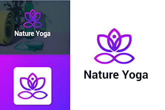 design health or yoga and wellness logo design