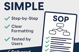 write clear sops or process documentation for your business or team