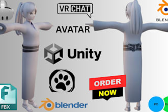 create high complexity 3d model from a design or images for vrchat pc or quest