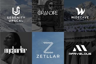 design a luxury initial letter logo with elegant typography