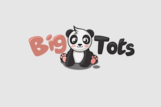 design a unique and creative panda logo for your brand