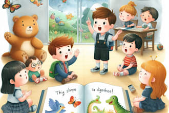 children story book illustration kids illustration