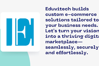 develop custom ecommerce website or app or online store