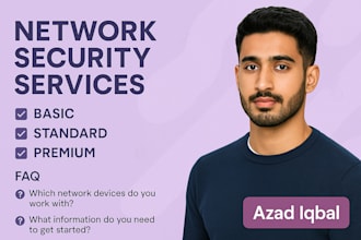 be your remote network security expert for fortinet, VPN, and cisco setup