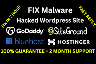 fix hacked wordpress website, wordpress malware removal, clean malware virus