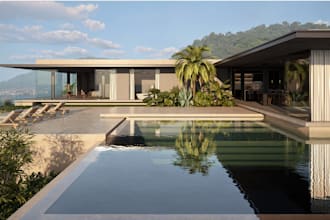 renovate old house to cgi beach house,model vacation house,fire pit,sweethome 3d