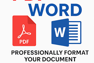 convert PDF to word and professionally format your document