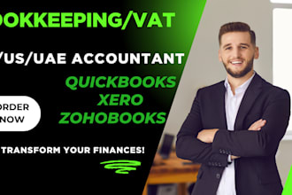 handle monthly bookkeeping and vat returns for your business