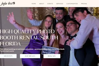 design photo booth website 360 photo booth website with booking features