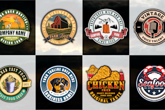 design retro, vintage and badge logo