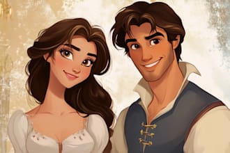 make a family portrait in my disney style