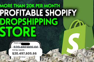 build a passive income shopify dropshipping store or shopify website