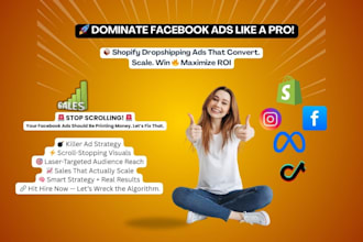 boost shopify dropshipping sales with facebook and instagram ads