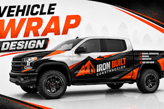 design vehicle wrap, car wrap, van wrap, truck wrap and food truck wrap