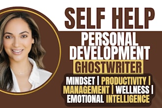 ghostwrite self help book, personal development ebook writer, nonfiction book