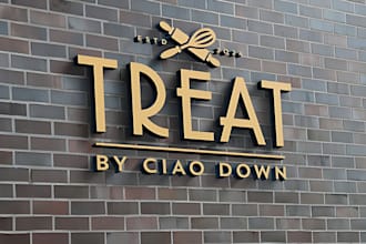 do aesthetic food, drink, bakery, bar, catering, pizza logo or graphic design