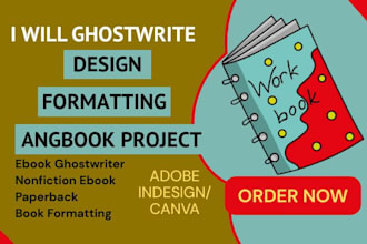 ghostwriter design formatting anybook project on adobe indesign