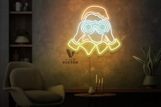 creating a digital neon visualization to your request