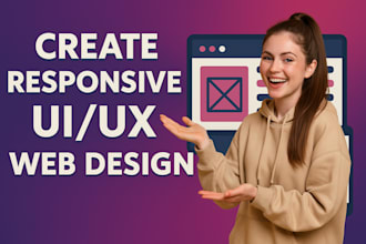 create responsive UI UX web design