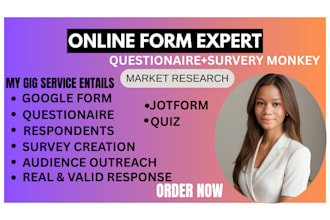 create responsive online form to reach 1000 respondents survey forms polls quiz