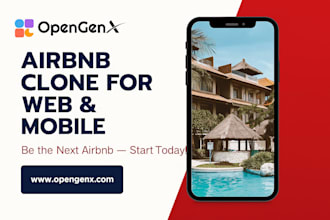 build a airbnb clone with booking system, payment and mobile app