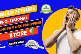 develop a passive income shopify dropshipping store or shopify website