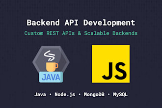 develop scalable API and backend services with java or node