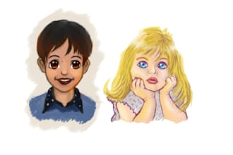 design wonderful cartoon babies logo