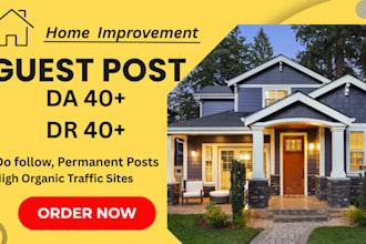publish home improvement backlinks on high da home decor website