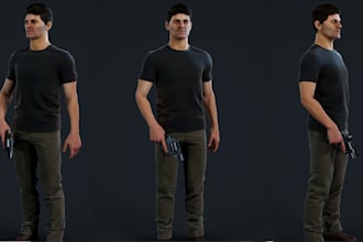 3d ue5 character model, rigged,cc4,xgen,zbrush, game asset, metahuman, 3d armor
