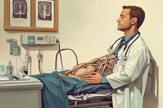 make realistic scientific illustration in my art