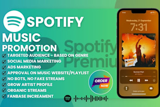 increase spotify monthly listener, spotify music promotion, spotify followers