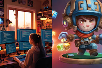 develop and code your 2d or 3d game in unity or unreal