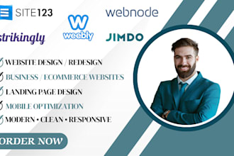 redesign weebly site123 strikingly jimdo webnode landing page website design seo