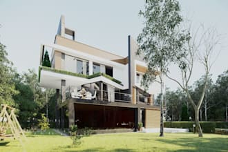 remodel apartment building using google earth, achicad modeling, 2d plan to cgi