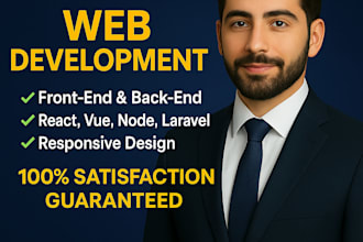 do full stack website development, frontend and backend