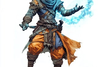 do dnd character art concept art and commission art
