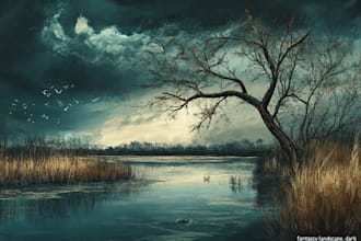 draw amazing environment concept art and fantasy landscape