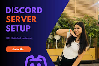setup new and existing discord servers within 24 hours