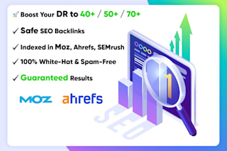 boost your domain rating DR to 40, 50 or 70 in ahrefs safely