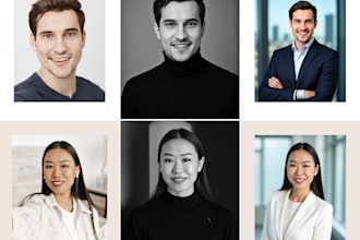 edit your selfie into a clean and polished headshot