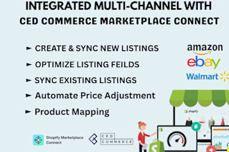 set up ced commerce marketplace connect for product syncing to tiktok walmart