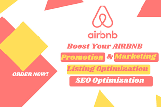 do airbnb promotion airbnb listing airbnb marketing and SEO optimization