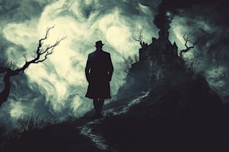 draw a horror illustration for you