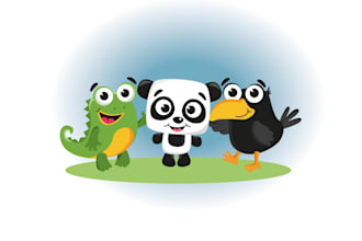 design a fun kid character logo for your silicon valley style game company