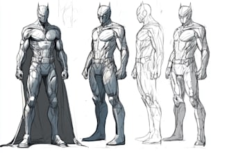 create amazing sketch design and super hero
