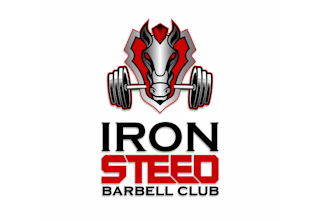 design included crossfit steed weightlifting logo