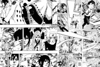 create a comic or manga page with my artstyle