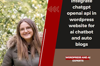 integrate chatgpt openai api in wordpress website for ai chatbot and auto blogs